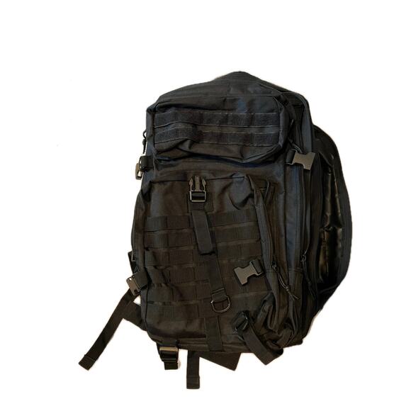 Generic Black Tactical Backpack - Picture 1 of 5